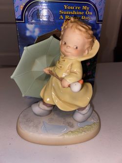 MEMORIES OF YESTERDAY YOURE MY SUNSHINE ON A RAINY DAY 1995 ENESCO 137626 FIGURE