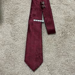 Burgundy Tie for Men 