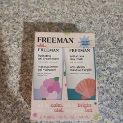            Nice Christmas Gift......Freeman Face Hydrating Gel Cream Mask & Anti-Stress Clay Mask Skin Care Set