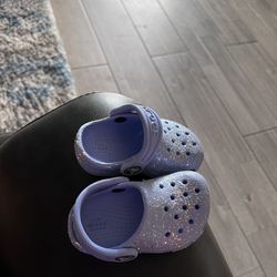 Baby Crocs Purple Sparkling 