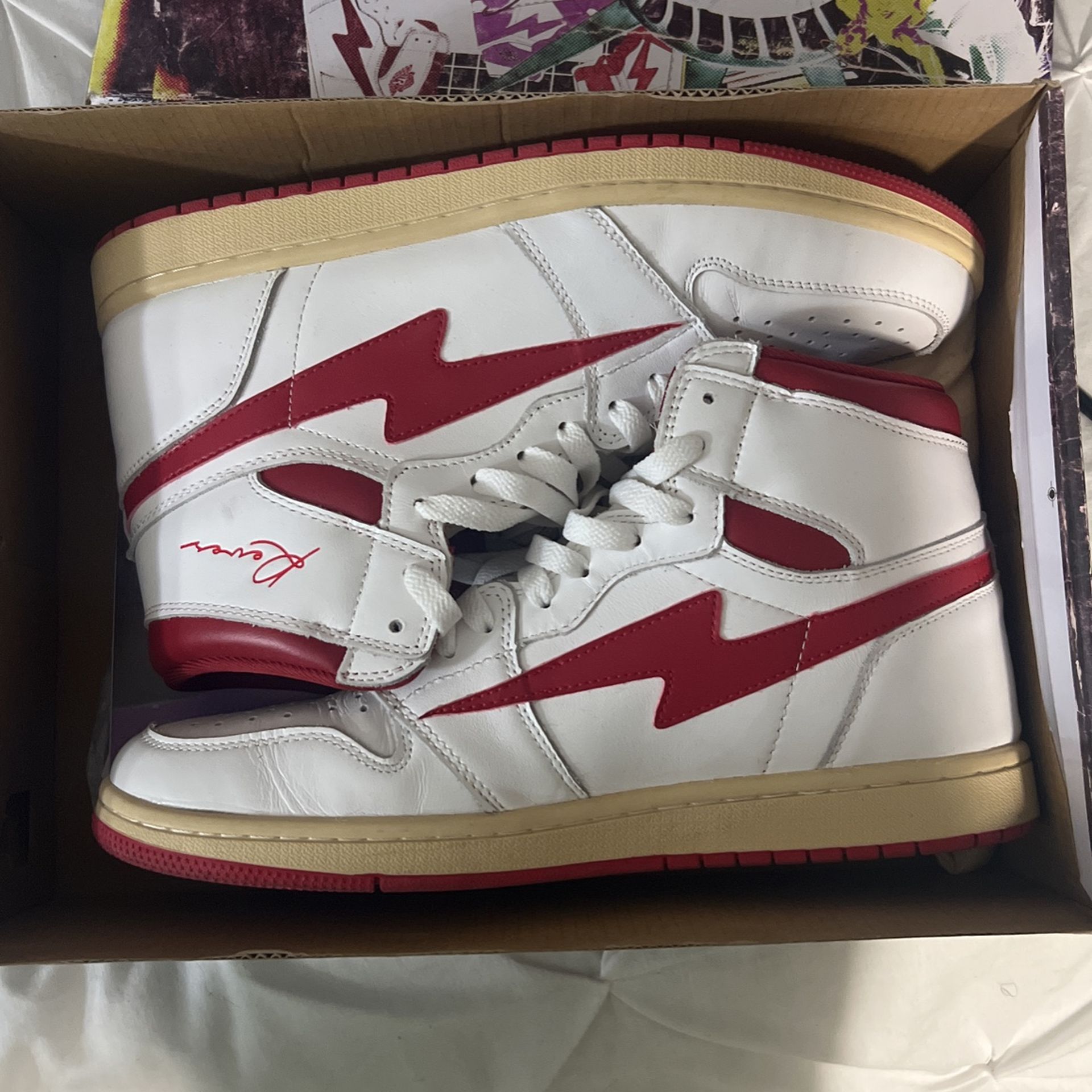 Air Jordan 1 (Air Kiy) size 10.5 with box, poster and hand bag. Reves Paris Air Kiy | Grailed main image 4