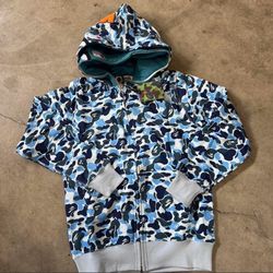 Blue bape hoodie