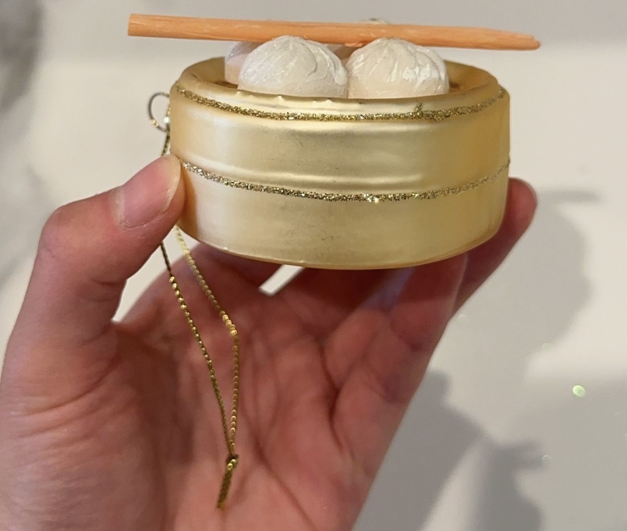Dumpling with Chopsticks Christmas Decor