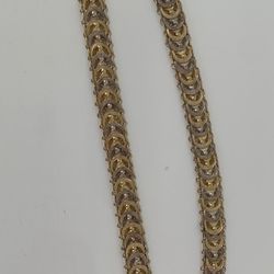 Vintage Gold Over Sterling Silver Necklace 18”