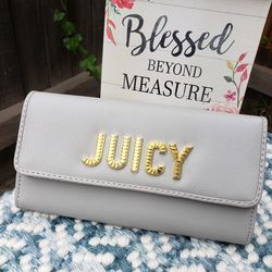 Juicy Couture Gray Check Wallet NEW WITH TAGS!