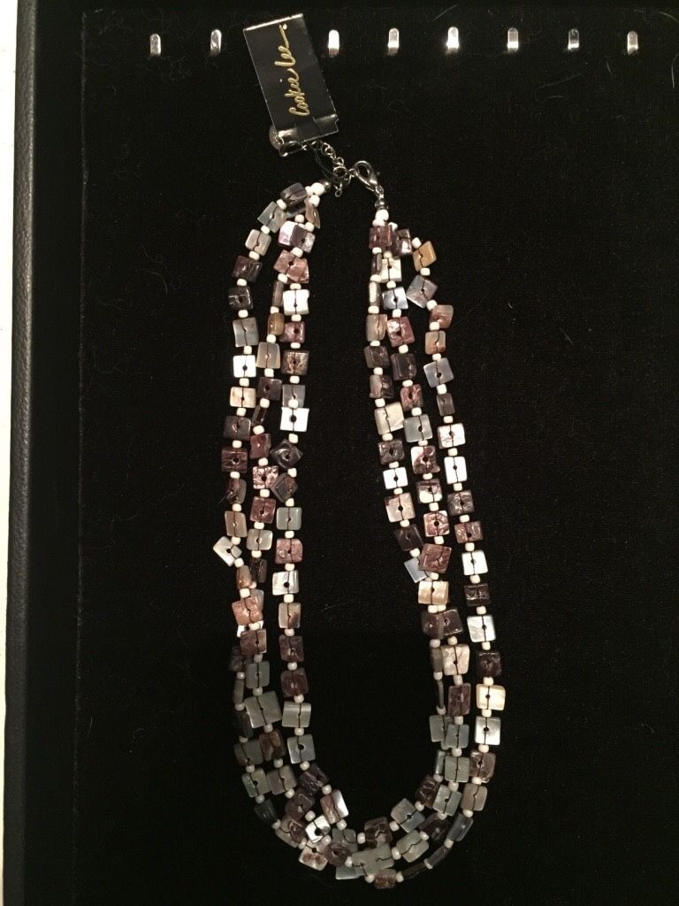 Cookie Lee Shell Necklace 3 Strand