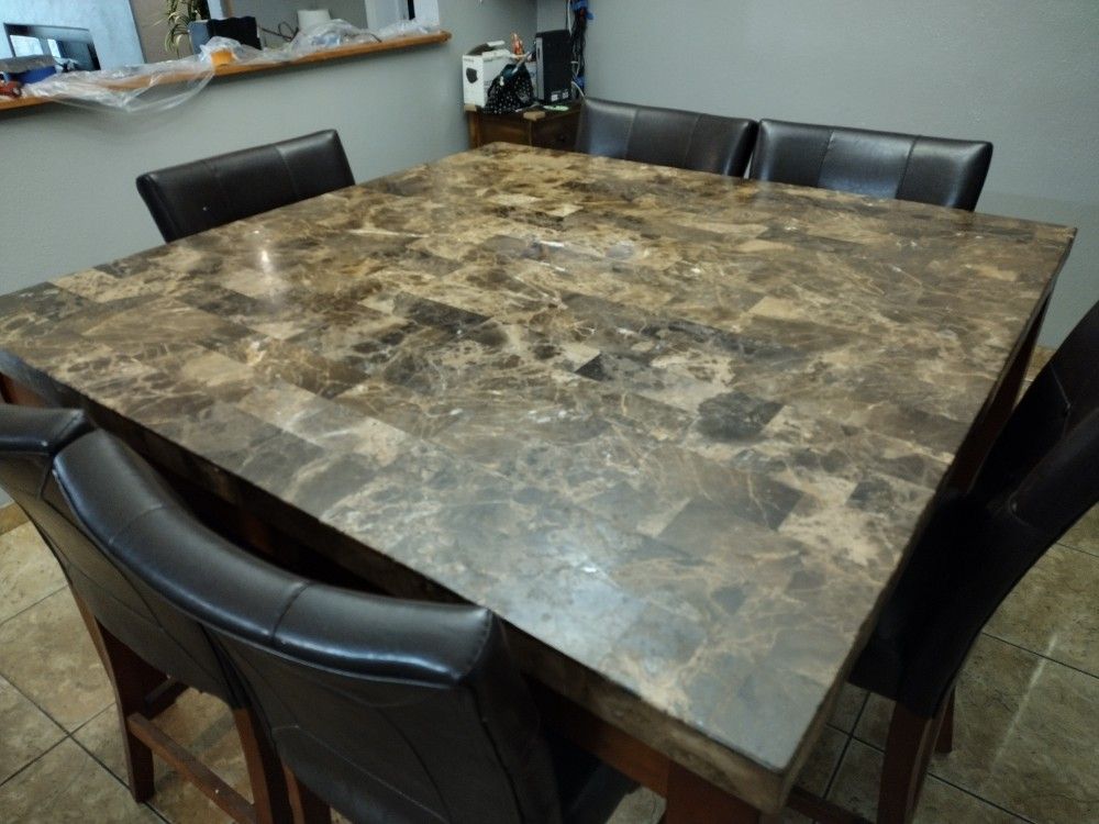 Marble Table And Chairs