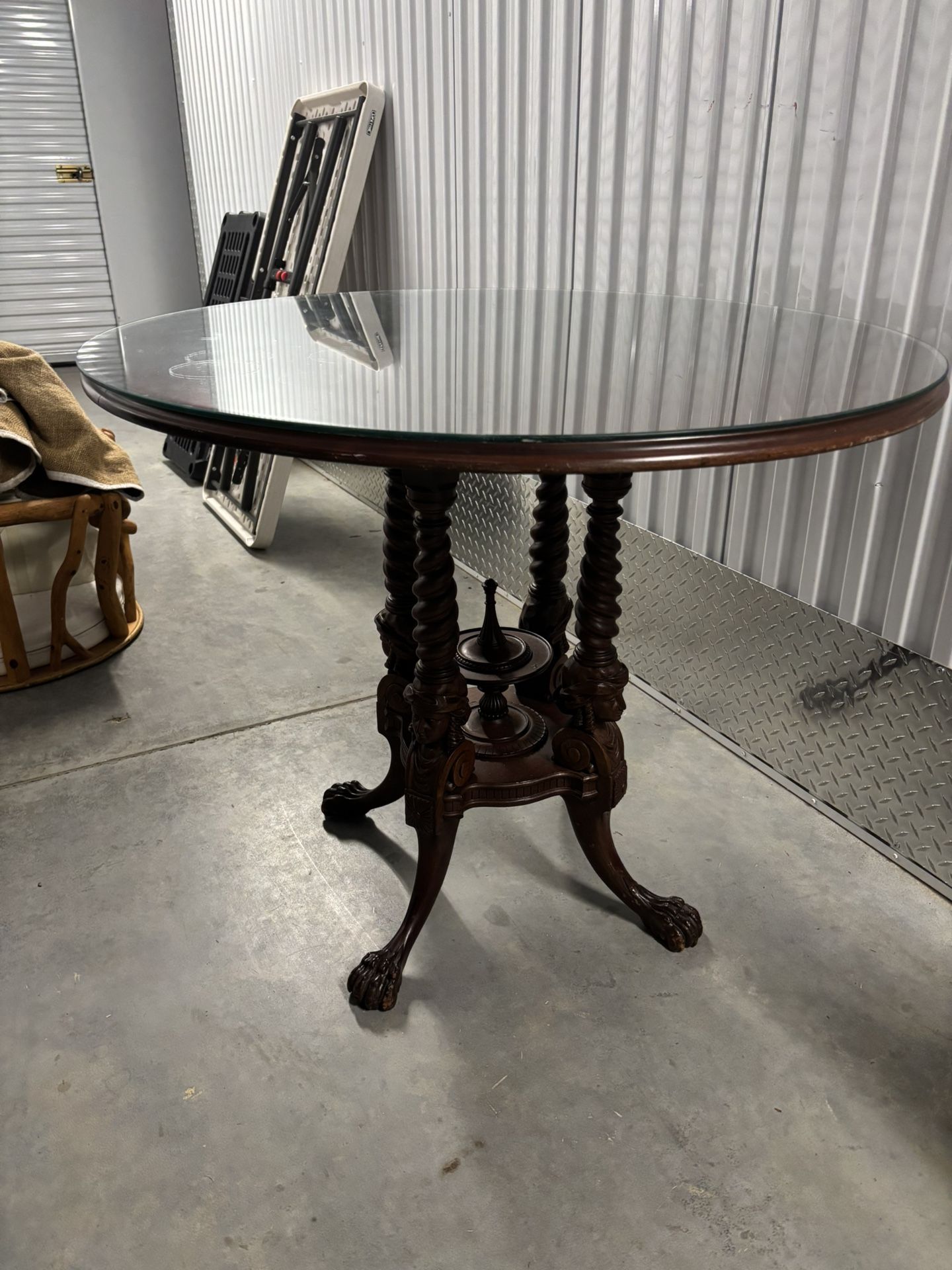 Jacobean Style Carved Leg Table