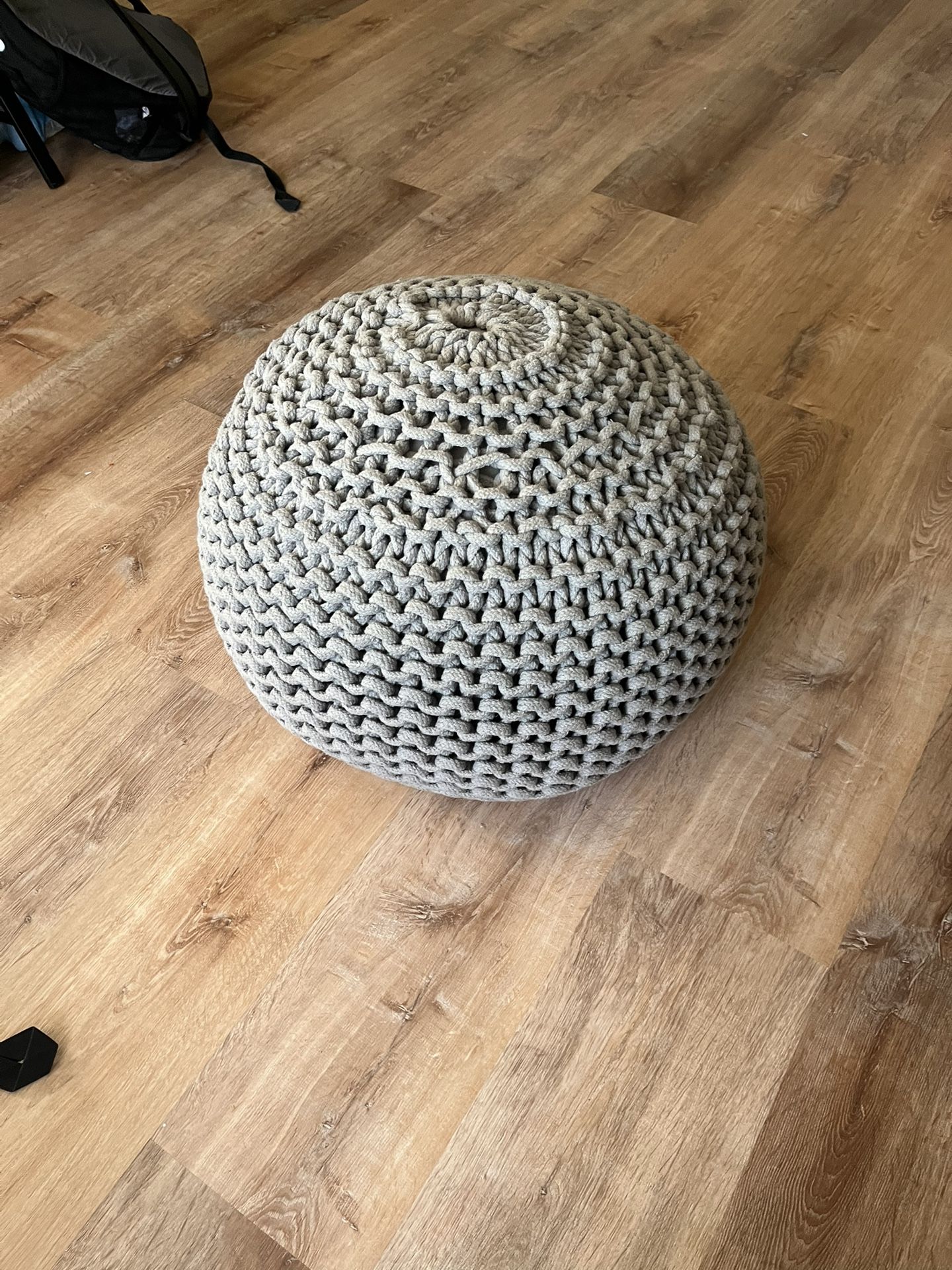 Knit Pouf 