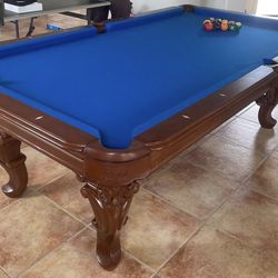 Pool Table 8ft ( Free Delivery & Set Up & Color Felt Of Your Choice Included ) 