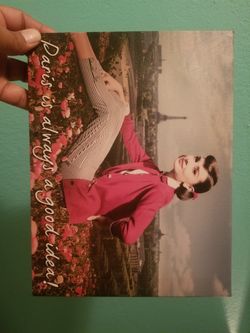Audrey Hepburn small canvas print...size 10x8..Brand New Paris picture
