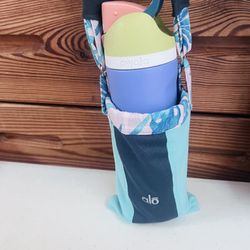 Alo Shoulder Purse For Water Bottle. Handmade Refurbished Alo Brand Bag. 