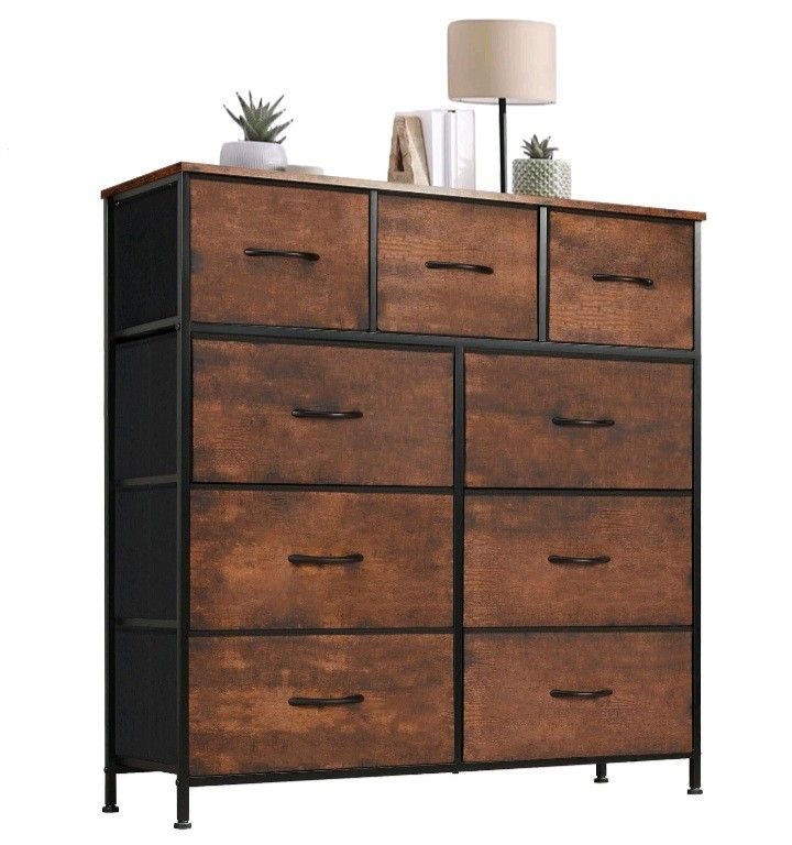 Chest Drawers, Fabric Chest Drawers for bedroom, Storage drawer with Handle Wood Top NEW IN A BOX NEVER OPEN, 

SWIPE PHOTOS TO SEE OTHER DETAILS AND