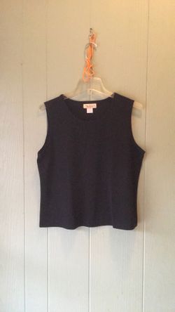 New York City Design Co. Sleeveless Tank Top  Black Large