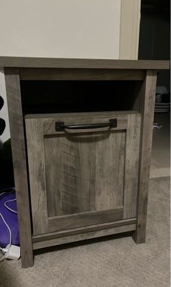 Rustic Gray Nightstands with USB Ports (Set of 2 Available)