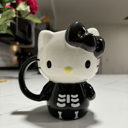 Hello Kitty Skeleton Mug