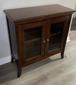 $50  need gone today Atlin Designs Accent Cabinet in Tobacco Brown