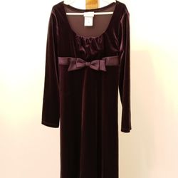Purple Velvet Dress