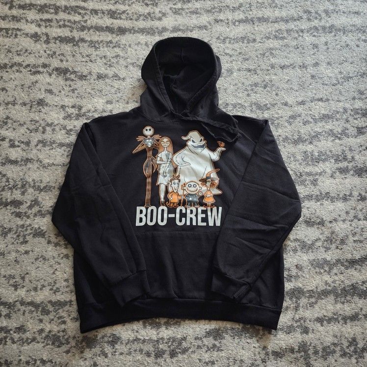 Disney The Nightmare Before Christmas Boo-Crew Hoodie, Women's Size XXL GUC - Black