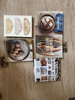 Various Cook Books & books on baking