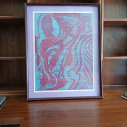 ONE,  24 x 17.5 Inches (29" x 23" with frame)