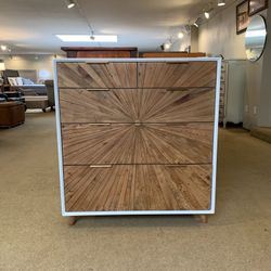  White Pattern Front Highboy