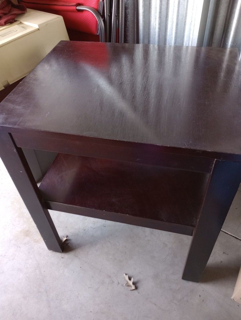 Small Brown Side Table