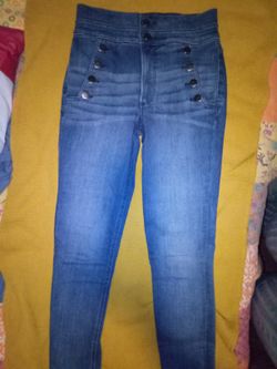 Women's Express Sailor Super High Ankle Legging Jeans Size 4 R