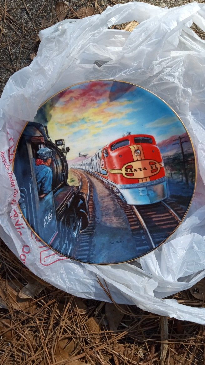 Collectible Train Plates