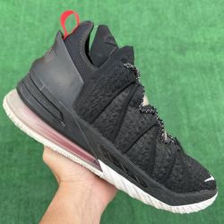 NIKE LEBRON 18 “BLACK / UNIVERSITY RED” (Size 11, Men’s)