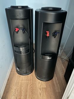 Black Freestanding Water Cooler Dispensers – Set of 2