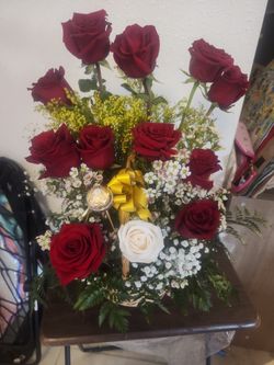 One Dozen Flower Basket