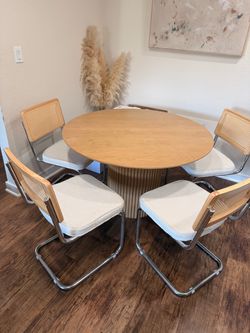 Table & Rattan Chairs