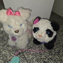 FURREAL friends pets panda dog puppy walking interactive toy kids 2013 hasbro plush