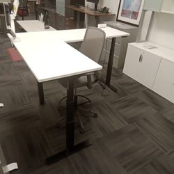 60"×72" L-Shape Electronic Sit / Stand Desk