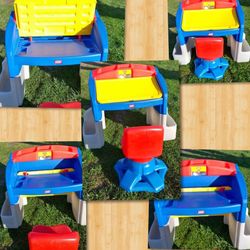 Little tikes desk with chair