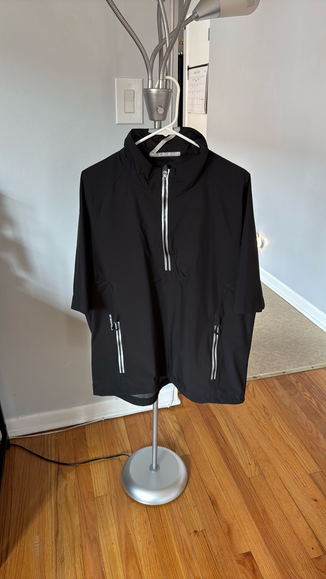 Zero Restriction Half Sleeve Waterproof Quarter Zip Jacket