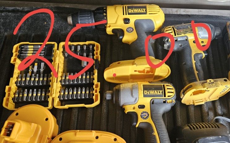 DeWalt 18 Volt Tool Lot
