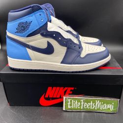 Nike Air Jordan 1 Retro High OG  Unc Obsidian 9.5