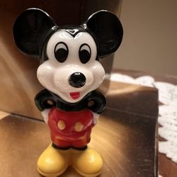Vintage Mickey Mouse figurine, bone China, miniature 2 inches