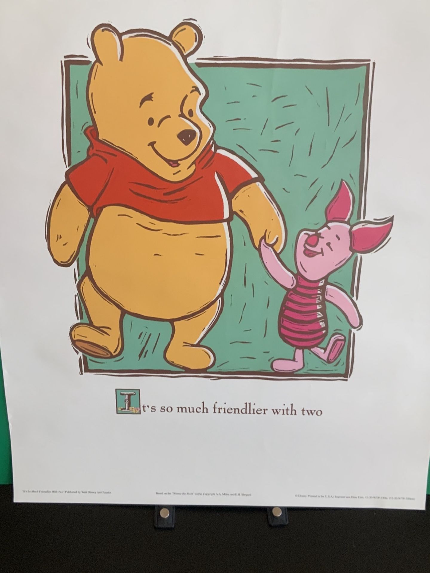 Pooh and piglet Poster/print $10