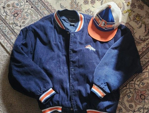 Denver Broncos Varsity Jacket and AFC cap