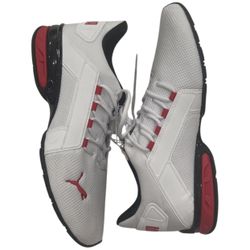 Puma Arctech Axelion Mesh Softfoam Shoes Mens 11 White Red Gym Cross Fit NEW!