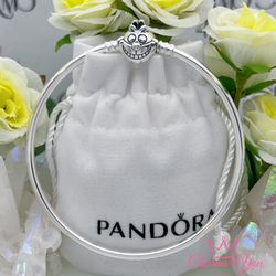 Pandora style bracelet !! 925 sterling silver. Bracelet size: 8.3" in . 21 Cm.