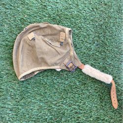 WWII US LARGE TYPE A-9 FLIGHT HELMET, 