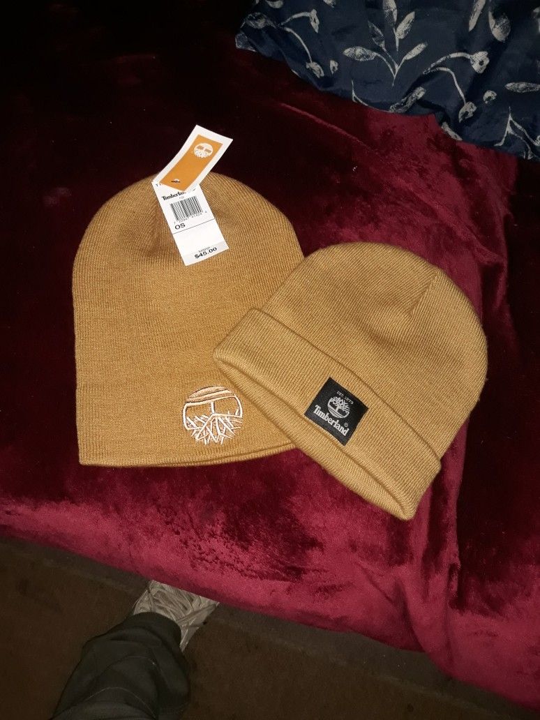 Timberland Beenie Caps, Boots And Scarf.