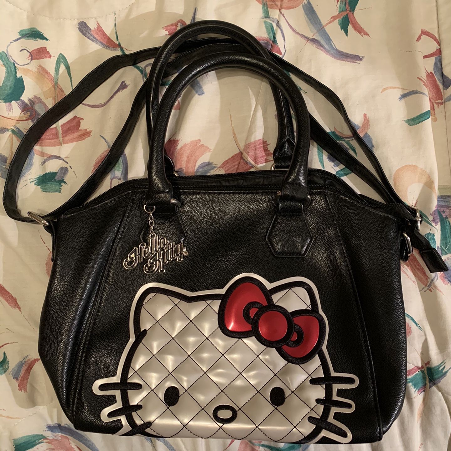 Loungefly Sanrio Quilted Hello Kitty Black Crossbody Purse