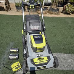Ryobi 40v Brushless Whisper Self-propelled Propelled Lawn Mower