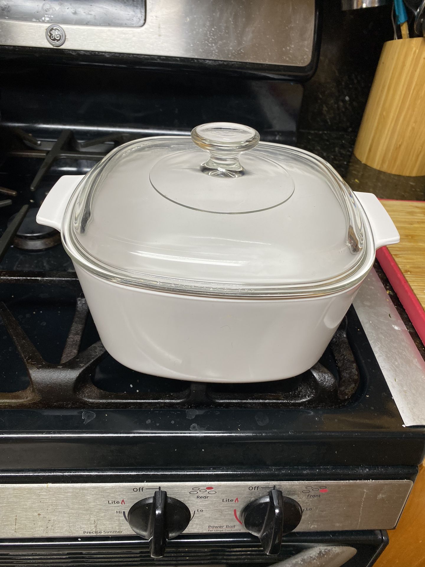 Vintage Corning Ware A-3-B White Covered Casserole 3L Pyrex A-9C Lid