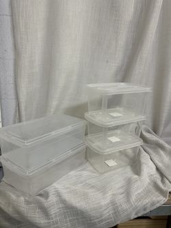 Clear Storage Boxes Various Sizes